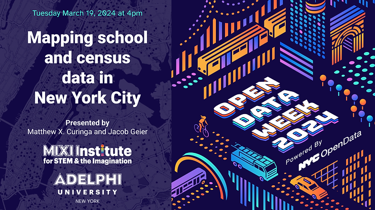 Mapping open school and census data in New York City Poster